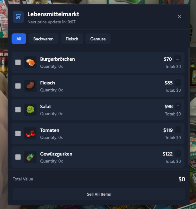 Dynamic Economy System